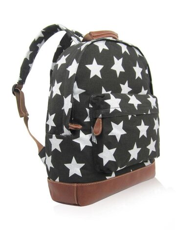 Pre dokonalý a originálny outfit Čierny ruksak s jedným vreckom Hviezdy